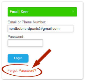 password forgot magicjack user address sent